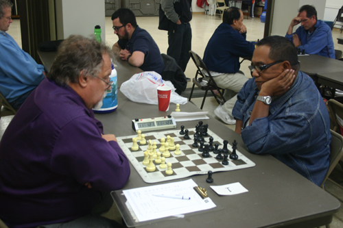 Melandro Singson (right) in the game that earned him the National Master title!